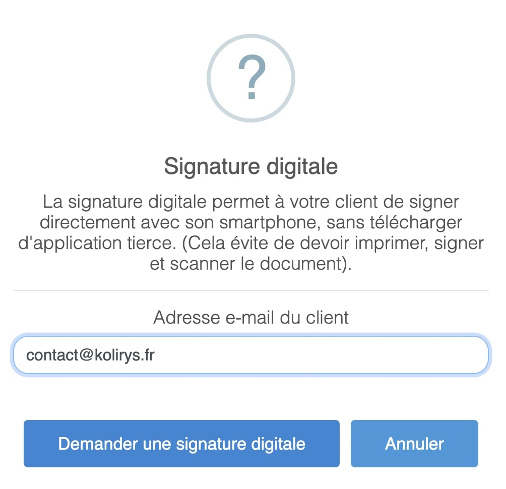 Processus de signature digitale manuscrite